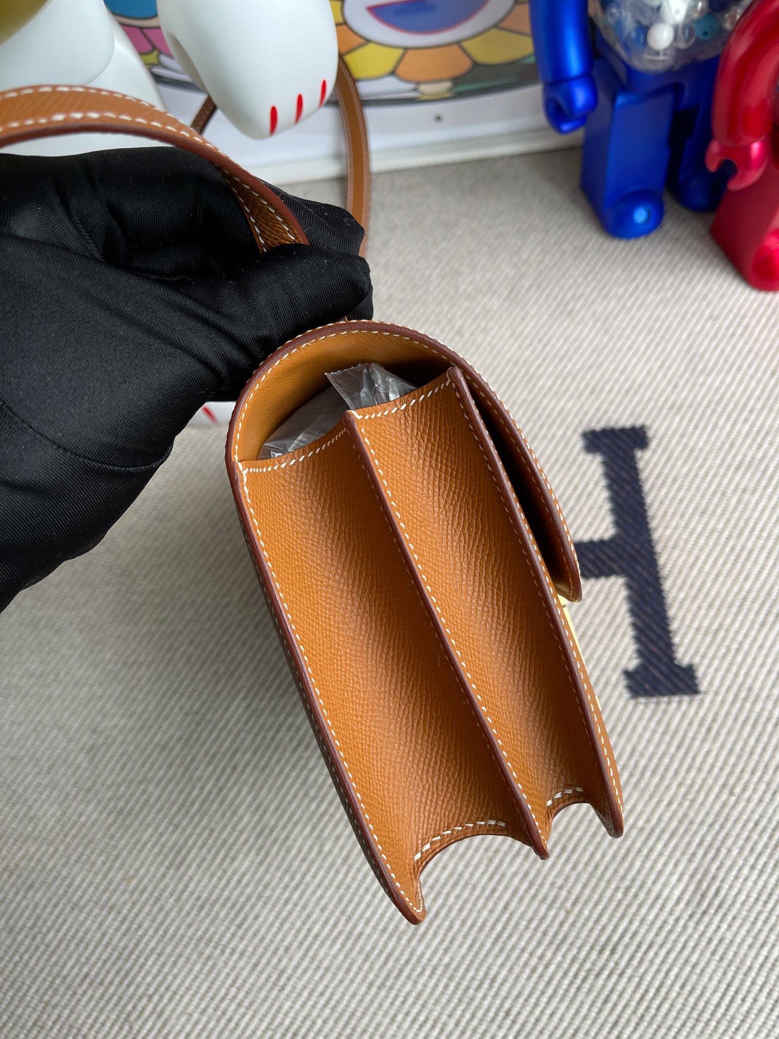 에르메스 콘스탄스18 골드브라운 금장 앱송